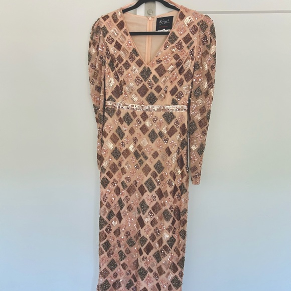 NWT Mac Duggal Midi Dress, Sz 4 - Picture 5 of 11